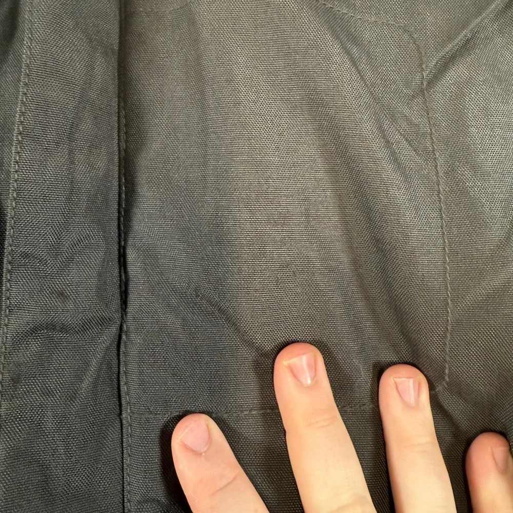 Vintage‎ Banana Republic Coat Jacket Mens L Black Fleeced Lined Rain Y2K Nylon
